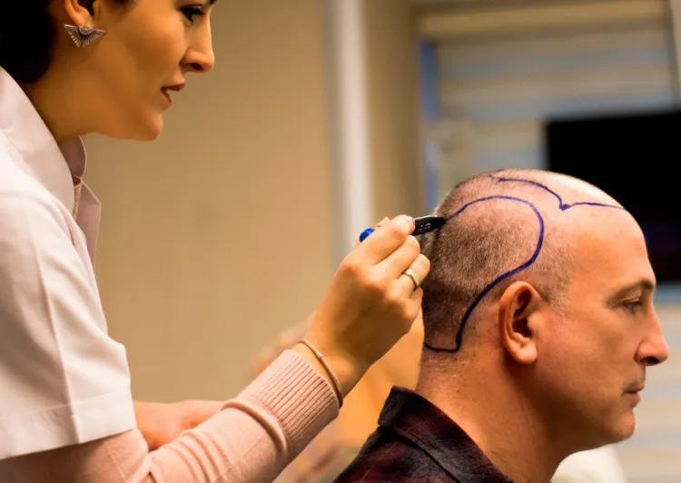 Hair Restoration of a Man