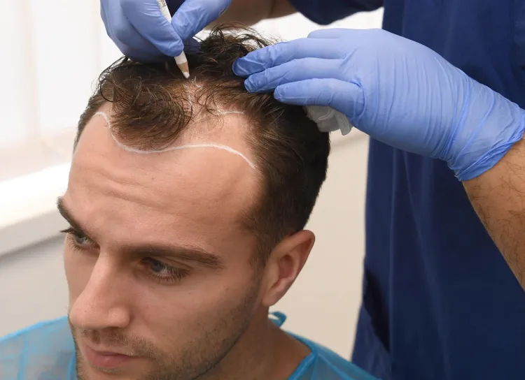 Scalp marking for restoration