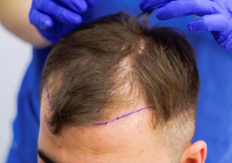 Marking for Hair Transplant