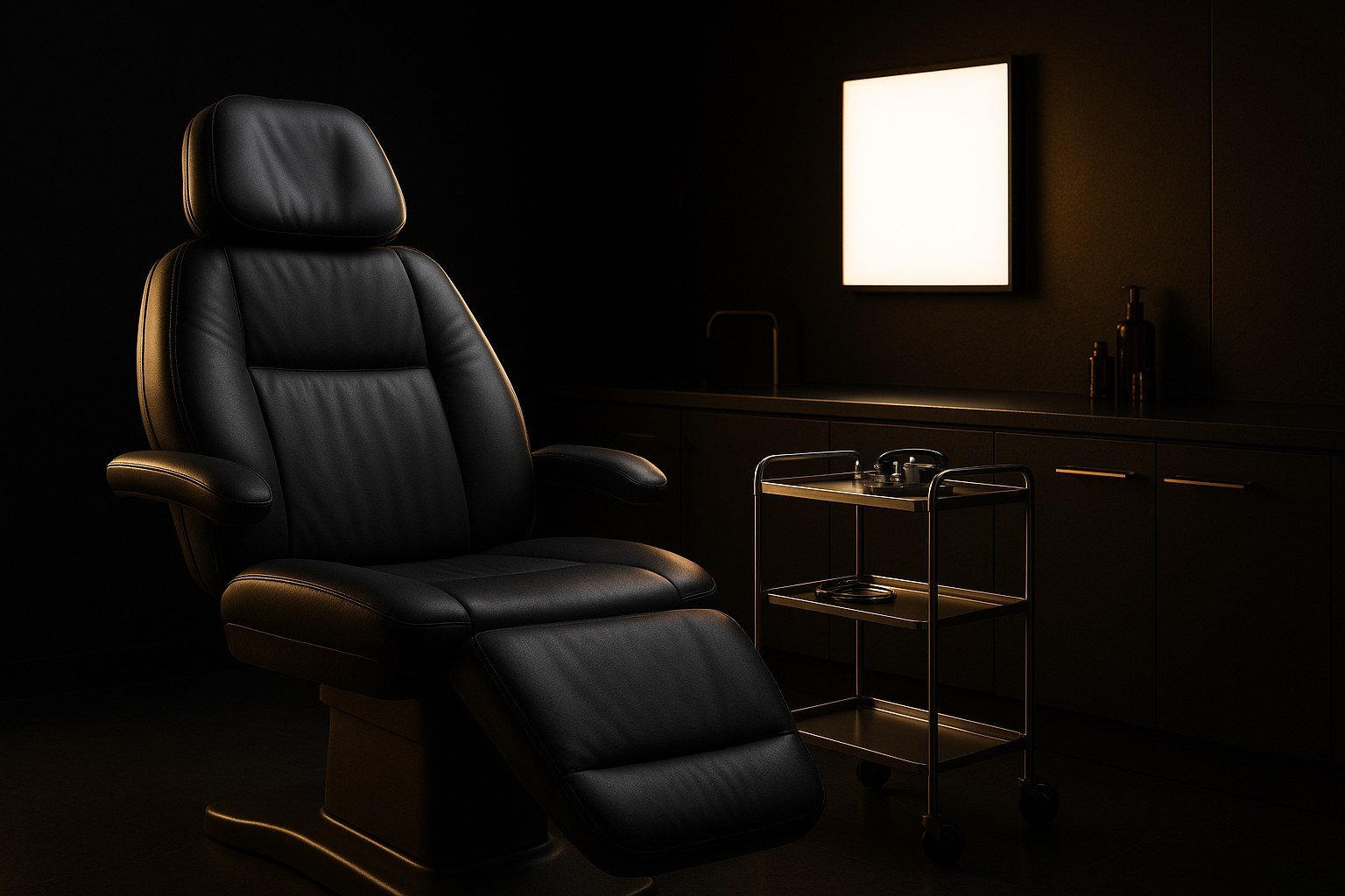 A private consultation room at the Oak Brook practice